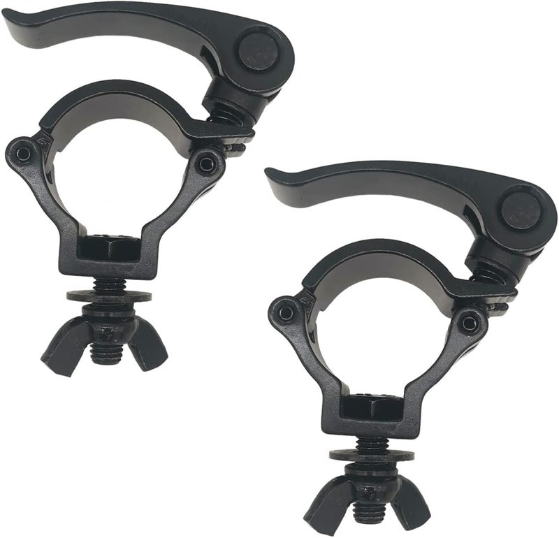 Douzime 2 Pack 1.49-1.57 inch Lighting Truss Clamp Stage Light Clamps Heavy Duty 220 Lbs for DJ Lighting Par Lights Spot Lights - Image 1